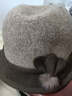 蘇木佰（SOMUBAY）新款中老年人冬天帽子老太太媽媽保暖加絨毛呢盆帽洋氣新年送禮物 咖啡色【單帽，內里加絨】 均碼 可調節 曬單實(shí)拍圖