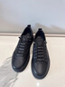 百麗時(shí)尚百搭小白鞋男款牛皮革休閑板鞋A1230CM3 黑色 41 曬單實(shí)拍圖