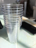 一次性航空杯耐高溫加硬酒店家用硬塑料硬質(zhì)加厚茶水杯衛生透明杯 高透直筒杯200ml 100只 曬單實(shí)拍圖
