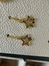 周六福（ZLF）新年禮物  黃金耳釘女足金999星星閃爍耳線(xiàn) 計價(jià) 1.81g 曬單實(shí)拍圖