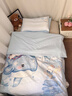 貝肽斯幼兒園被子三件套兒童六七件套寶寶入園專(zhuān)用午睡純棉被套床上用品 天空之鯨【10A抗菌 60S貢緞純棉】 【六件套】1斤被芯+1.5斤墊芯+枕芯 曬單實(shí)拍圖