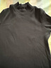 優(yōu)衣庫女裝羅紋高領(lǐng)T恤/長(cháng)袖小高領(lǐng)內搭479588 09 黑色 M /160/84A 曬單實(shí)拍圖
