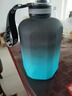 OMGD大容量網(wǎng)紅桶運動(dòng)健身戶(hù)外男女學(xué)生便攜塑料太空壺大肚水杯子 磨砂款 灰藍漸變1.6L 曬單實(shí)拍圖