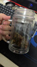 領(lǐng)臣（LINGCHEN）茶杯雙層玻璃水杯大容量泡茶杯子帶把手濾網(wǎng)商務(wù)辦公行政領(lǐng)導男士 曬單實(shí)拍圖