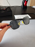 雷朋（RayBan）法拉利聯(lián)名款太陽(yáng)鏡男女款墨鏡戶(hù)外開(kāi)車(chē)眼鏡0RB3794M禮物 F09487黑色鏡框深灰色鏡片 尺寸54 曬單實(shí)拍圖