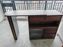 采百木實(shí)木餐邊柜吧臺桌可伸縮收納儲物隔斷一體柜客廳小戶(hù)型沙發(fā)邊柜 吧臺餐桌組合胡桃色 組裝 曬單實(shí)拍圖