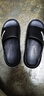 回力拖鞋男士秋冬新款浴室防滑耐磨家居家用大碼涼拖鞋男士戶(hù)外穿 黑色【加厚升級款】 42-43 曬單實(shí)拍圖