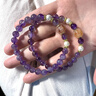 留星紫水晶金發(fā)晶手串轉運珠手鏈珍珠手飾生日新年禮物紀念日女生 紫氣東來(lái)-幸運紫水晶手串【6M】 曬單實(shí)拍圖