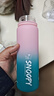 史努比（SNOOPY）運動(dòng)水杯女 夏季大容量高顏值戶(hù)外健身便攜直飲兒童塑料杯500ML粉 曬單實(shí)拍圖