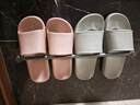 京東京造【抗菌皮紋拖】eva軟彈家居防臭浴室新款拖鞋女士粉色37-38 曬單實(shí)拍圖