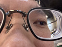 Taro 處變不驚 9.8克日本超輕純鈦男潮商務(wù)窄框高度數近視方眼鏡框架 黑槍色 不配鏡片 曬單實(shí)拍圖