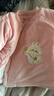 小三月男女寶寶夾棉衣服冬季嬰兒加厚分體兩件套裝棉衣棉褲冬裝棉服外穿 A107套裝小兔粉 80 建議18-21斤 曬單實(shí)拍圖