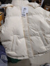 唐獅（TonLion）連帽羽絨服女裝白鴨絨加厚保暖襖子蓬松抗寒鎖溫外套女短款上衣服 曬單實(shí)拍圖