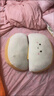 孕婦可愛(ài)女生長(cháng)條側睡床頭拆洗睡覺(jué)枕頭靠墊夾腿床上靠枕 深灰哈士奇【右邊睡】 一套【三件】 曬單實(shí)拍圖