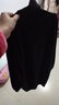 牧什山羊絨裙女高領(lǐng)羊絨連衣裙純色中長(cháng)款套頭打底衫內搭針織衫HAN328 黑色 M 曬單實(shí)拍圖