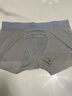 貓人男士?jì)妊澞斜z無(wú)痕涼感10A抑菌透氣褲衩大碼男生平角短褲頭禮盒 黑色+鉑灰+灰藍 10A抑菌冰絲 3條 XL （建議120斤-140斤） 曬單實(shí)拍圖