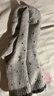 古今（GUJIN）羊毛襪子女款加厚加絨保暖秋冬季中筒襪灰色波點(diǎn)復古堆堆棉襪4雙 曬單實(shí)拍圖