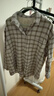 MUJI女式 法蘭絨 襯衫式夾克女外套外衣 25年冬季女裝 上衣 BC2POA5A 灰色格紋 M （160/84A） 曬單實(shí)拍圖
