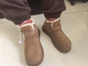 卓詩(shī)尼勃肯鞋女2025冬季新款加絨保暖加厚雪地靴復古短靴 駝色    38    曬單實(shí)拍圖