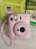 富士（FUJIFILM）mini 12自帶美顏拍立得相機套餐含相紙迷你7+/se/9/11/25/90/99膠片相機升級版七夕情人節禮物 淺櫻粉【影像花室套裝】 套餐一【標配+10張相紙+水晶殼+基礎 曬單實(shí)拍圖