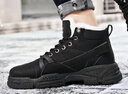 回力男鞋馬丁靴2025秋冬季新款男士加絨雪地靴保暖工裝棉鞋子 黑色 45 曬單實(shí)拍圖
