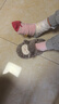 名創(chuàng  )優(yōu)品（MINISO）羊咩咩棉拖鞋女冬季包跟家居室內厚底月子毛毛拖鞋深灰38-39 曬單實(shí)拍圖
