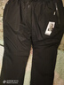 啄木鳥(niǎo)（TUCANO）休閑褲男秋冬加絨加厚直筒大碼羊羔絨防風(fēng)保暖棉褲 黑色直筒 3XL 曬單實(shí)拍圖