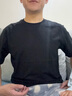 凡客誠品（VANCL）短袖男夏季男士t恤純棉圓領(lǐng)寬松大碼基礎純色半袖體恤 黑色 M 曬單實(shí)拍圖