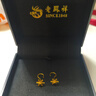 老鳳祥999足金雪花耳釘女款耳環(huán)耳飾輕奢送老婆女友生日禮物 （今日/次日達）足金雪花耳釘-彎鉤+品牌禮盒 金重約1.2g 曬單實(shí)拍圖