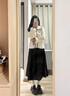 芮妍雅灰色毛呢半身裙女冬季2025新款中長(cháng)款氣質(zhì)超好看a字裙毛呢傘裙子 黑色 【專(zhuān)柜高定款】 常規 M /27 【推薦95-105斤】 曬單實(shí)拍圖