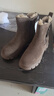 達芙妮短靴女2025新款冬季加絨棉鞋中筒靴加厚棉靴冬靴防滑雪地靴女靴子 棕色 38 曬單實(shí)拍圖