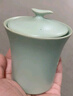 東道汝窯河南非遺2010年老東道功夫茶具配件茶葉罐密封儲存陶瓷擺件 如意茶葉罐（天青） 150ml 1個(gè) 曬單實(shí)拍圖