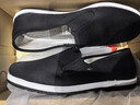 布舍元 傳統千層底布鞋休閑鞋老年老人鞋老北京布鞋男51x-7701 黑色43 曬單實(shí)拍圖