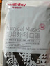 維德（WELLDAY）醫用外科口罩滅菌級防塵防柳絮口罩輕薄透氣掛耳式保暖透氣口罩 【外科滅菌藍色】100只 曬單實(shí)拍圖