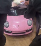 沃米特兒童電動(dòng)車(chē)四輪可坐人帶遙控駕駛嬰幼兒玩具汽車(chē)小孩寶寶駕駛童車(chē) 粉色：遙控+搖擺+早教音樂(lè ) 曬單實(shí)拍圖