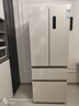 美菱（MeiLing）小確杏502L法式多門(mén)冰箱70cm寬制冰超薄嵌入式大容量變頻底部散熱杏悅白BCD-502WFP9CZX國家補貼 曬單實(shí)拍圖
