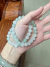 嶼琦天然天山翠高冰種白玉髓手鏈朱砂手串本命年手鏈珠寶轉運珠 天山翠【8MM】 曬單實(shí)拍圖