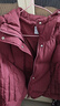 森馬（Semir）90絨子羽絨服女騏驥紅色外套寬松連帽顯瘦三防上衣101125113005 曬單實(shí)拍圖