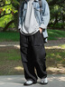 頂峰保羅（Dingfengbaoluo）美式?jīng)_鋒褲男寬松直筒休閑傘兵工裝戶(hù)外山系長(cháng)褲子DHT32經(jīng)典黑2XL 曬單實(shí)拍圖