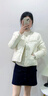 香影小香風(fēng)輕薄羽絨服女2025冬季新款90白鴨絨圓領(lǐng)法式白色短外套 鷺白 L 曬單實(shí)拍圖