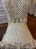 仙逸格餐桌布椅子套罩家用餐椅墊椅套歐式餐椅套靠背套凳子坐墊餐椅座套 歐式 唯美米黃色 4個(gè)坐墊+4個(gè)靠背 曬單實(shí)拍圖