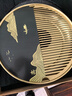 久堂純黃銅茶盤(pán)輕奢現代家用辦公室儲水小茶臺圓形功夫茶托干泡盤(pán)高檔 大號（寒江獨釣）京也銅茶盤(pán) 曬單實(shí)拍圖