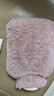 熱水袋加厚注水式暖水袋毛絨防爆暖宮熱敷學(xué)生肚子可愛(ài)灌水暖手袋 櫻花粉2000ml【配超柔布套】 曬單實(shí)拍圖