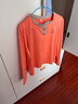 初徑長(cháng)袖t恤女裝2025春秋新款媽m媽體恤大尺碼胖m妹寬松顯瘦上衣 橘色 M 【建議85-105斤】 曬單實(shí)拍圖