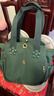 夢(mèng)特嬌（MONTAGUT）韓版大容量手提包時(shí)尚單肩包雙肩包情人節禮物 綠色 曬單實(shí)拍圖
