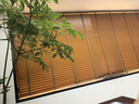 美爾耐 百葉窗簾木質(zhì)遮光升降臥室客廳辦公室家用高檔餐廳書(shū)房定制6805 胡桃色5cm/進(jìn)口椴木 1平方米 曬單實(shí)拍圖