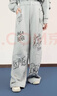 拉拉波波【商場(chǎng)同款】手繪長(cháng)褲25年冬新潮原創(chuàng  )運動(dòng)寬松保暖褲LBFA-WXZC13 灰色 M 曬單實(shí)拍圖