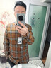 BURBERRY博柏利巴寶莉新款男士格紋長(cháng)袖襯衫80928991 棕色 S 曬單實(shí)拍圖