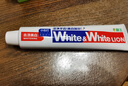 獅王WHITE&WHITE 小蘇打美白牙膏3支480g套裝贈漱口水12ml*4條 曬單實(shí)拍圖
