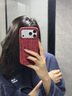 素洛適用蘋(píng)果17promax手機殼秋冬滿(mǎn)天星閃鉆絲絨iPhone16pro創(chuàng  )意簡(jiǎn)約輕奢15高顏值時(shí)尚女14大孔保護套 大紅色-滿(mǎn)天星閃鉆絨布 iPhone 17 Pro Max 曬單實(shí)拍圖